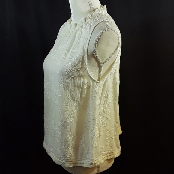 Aqua Embroidered Tank Top - Picture 4 of 6